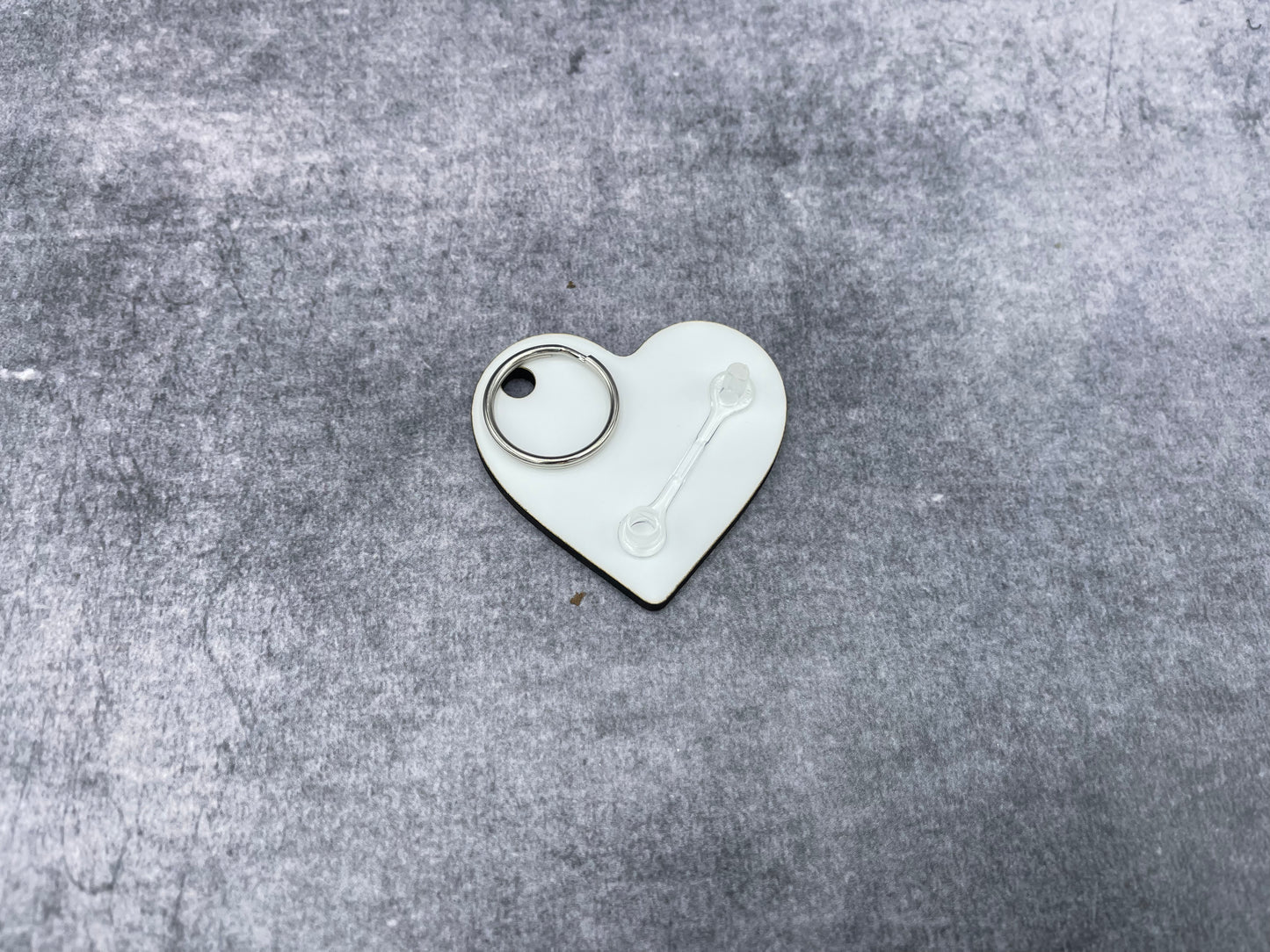 Keyring heart blank Unisub