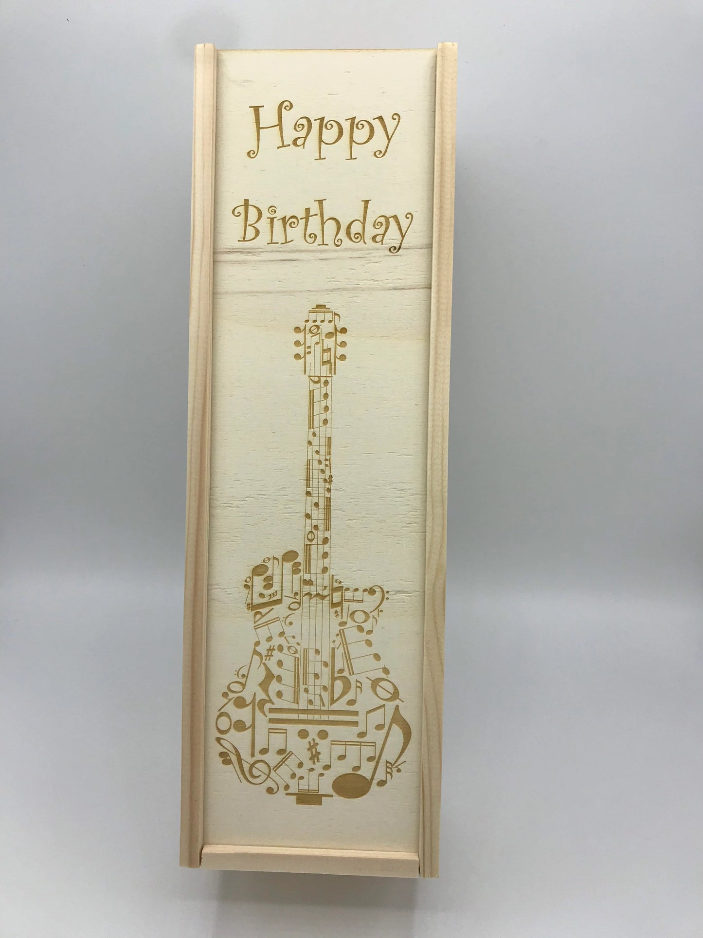 Personalised wooden wine box