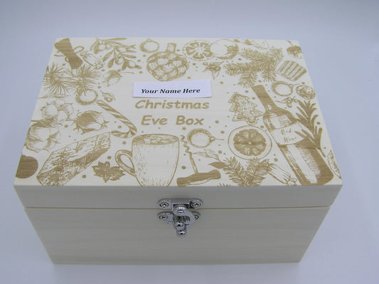 Wooden box - Gift Box - Christmas Eve Box - Personalised Gifts