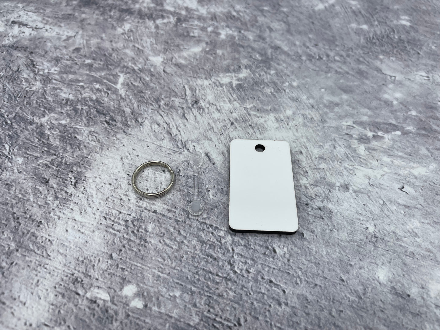 Keyring rectangle blank Unisub