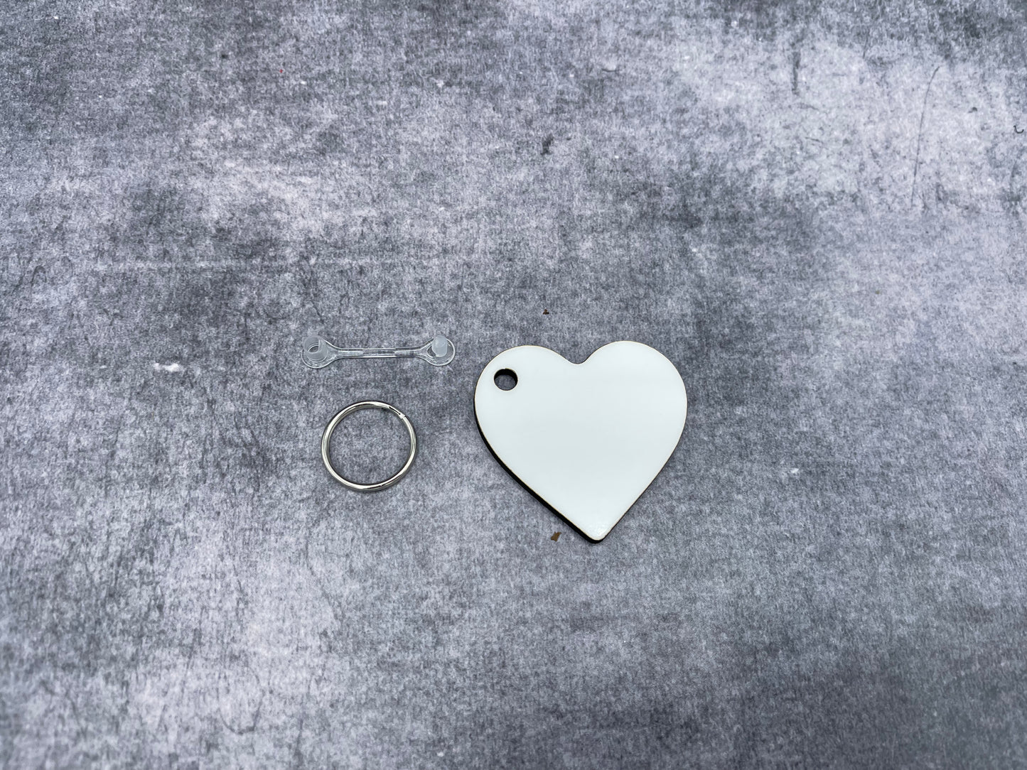 Keyring heart blank Unisub
