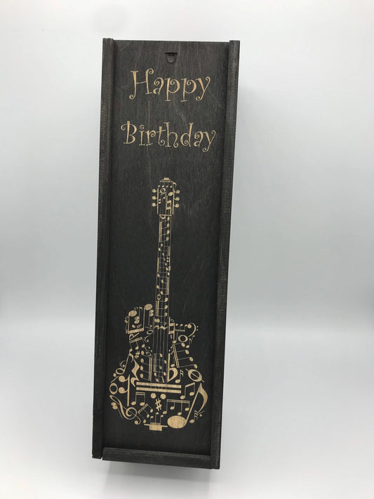 Personalised wooden wine box